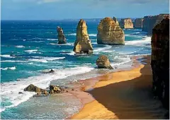  ??  ?? The beautiful Twelve Apostles in Australia.