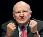  ?? GETTY IMAGES ?? Former General Electric chairman Jack Welch hung up on an employee as a way of demonstrat­ing feedback.