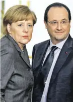  ?? BILD: SN/AP ?? Merkel und Hollande.