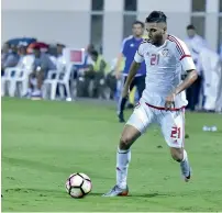  ?? Supplied photo ?? The UAE beat Bahrain 3-2 in a friendly at the Theyab Awana ground in Al Khawaneej over the weekend. —