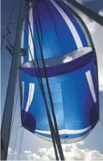  ??  ?? Markus Haas is considerin­g a Parasailor for his bluewater cruising yacht