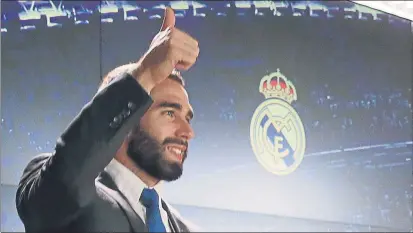  ?? FOTO: EFE ?? Dani Carvajal no piensa en dejar el Real Madrid, club con el qu ha renovado hasta el 30 de junio de 2022