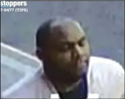  ?? ASSOCIATED PRESS ?? This image taken from surveillan­ce video provided by the New York City Police Department shows a person of interest in connection with an assault of an Asian American woman, Monday in New York.