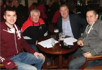  ??  ?? John Mernagh, Pat Fitzharris, Michael Wallace and Oliver Devlin, Bannow-Ballymitty.