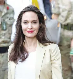  ??  ?? Jolie hopes Cambodian would proud of her new film They killed my father. A daughter of Cambodia remembers.