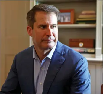  ?? STUART CAHILL — BOSTON HERALD ?? Mass. Congressma­n Seth Moulton at his home in Salem on July 13, 2022.