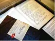  ?? Foto: P. Reiss, epd ?? Krakelige Schrift: Ein Blick in die ge fälschten Tagebücher.