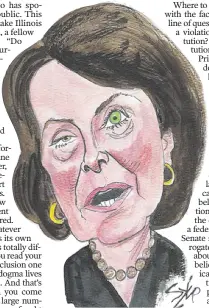  ??  ?? FEINSTEIN: Her line of questionin­g carried note of anti-Catholic bias.