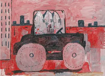  ??  ?? Power behind the mundanity of life: Guston’s 1969 painting City Limits