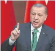  ?? FOTO: AFP ?? Der türkische Präsident Recep Tayyip Erdogan.