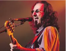  ?? ALLEN MCINNIS/MONTREAL GAZETTE ?? “It does give one pause to soak in everything we’ve done over the last 40 years,” says Geddy Lee, pictured at the Bell Centre in 2012. “But I still feel like we’ve got some mojo.”