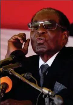  ?? FOTO: AP ?? Hvis alt går efter planen, bliver Robert Mugabe fjernet som præsident allerede i morgen.