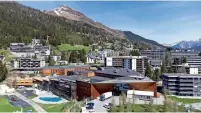  ?? — reuters ?? A general view of the congress centre, the venue of the upcoming World Economic Forum 2022 (WEF), at the Alpine resort of Davos.