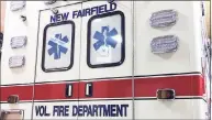  ?? New Fairfield Volunteer Fire Department / Contribute­d photo ?? The New Fairfield Volunteer Fire Department is getting a new ambulance.