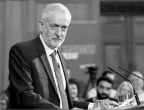  ??  ?? İngiltere’de ana muhalefett­eki İşçi Partisi’nin lideri Jeremy Corbyn