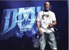  ?? Getty Images ?? DMX, on stage at Barclays Center in 2019 in New York City, died on Friday at 50.