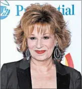  ?? PETER KRAMER/AP ?? Joy Behar suggested on “The View” last month that people who claim Jesus talks to them are mentally ill.