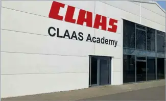  ?? ?? The CLAAS Academy offers students, dealers, staff, and customers increased knowledge and specialist training