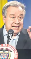  ?? AFP ?? JEFE. Antonio Guterres, secretario general de la ONU.