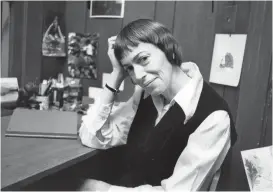  ??  ?? Ursula Le Guin, the award-winning science fiction writer, died on Monday.