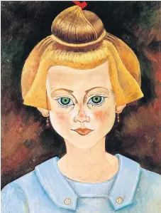  ??  ?? 1919 Portrait Of A Young Girl by Joan Miro.