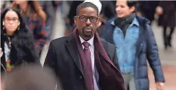  ?? WILL HART/NBC ?? Sterling K. Brown in a scene from “This Is Us.” Season five debuts this week and will address the pandemic and Black Lives Matter movement.