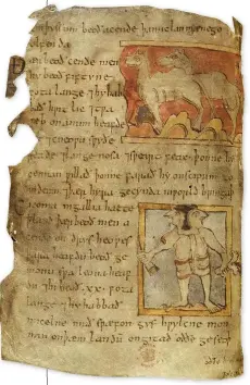  ??  ?? The only known manuscript of Beowulf, dating from c1000 AD