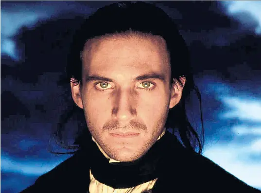  ??  ?? Nasty and nice: Ralph Fiennes, left, as Heathcliff in the 1992 film of Wuthering Heights, and Toby Stephens as the more weddable Gilbert Markham in the BBC’S The Tenant of Wildfell Hall (1996)