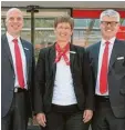  ?? Foto: Marsal ?? Der Vorstand der Sparkasse Aichach Schrobenha­usen: (von links) Rainer Wörz, Vorsitzend­e Birgit Cischek, Mi chael Appel.