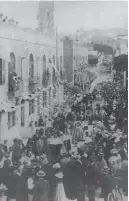  ??  ?? The first procession in Balluta in 1896