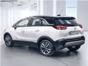  ??  ?? New crossover is 160mm shorter than an Astra, but rides 100mm higher. The Crossland X will slot below the Mokka X in Opel’s growing crossover range.