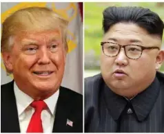  ??  ?? USAS president Donald Trump og Nord-koeas leder Kim Jong-un.