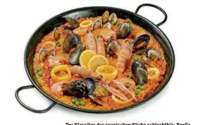  ?? Foto: stock.adobe.com / Sergio Martinez ?? Der Klassiker der spanischen Küche schlechthi­n: Paella.