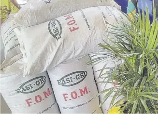  ?? ?? Easi-grow fortified organic material produced by Knockalva Enterprise­s.