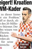  ??  ?? Eliminiert: Kalinic