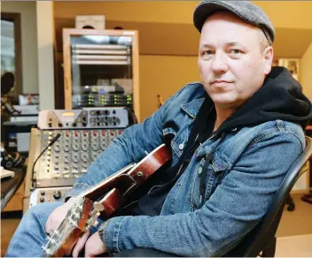  ?? DON HEALY FILES ?? Musician and producer Jason Plumb recorded artists including Colter Wall, The Dead South and Blake Berglund at Studio One in the CBC Regina building. This week, Plumb closed the studio after six years.