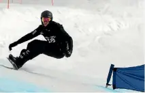  ?? PHOTO: PETER MEECHAM ?? Carl Murphy is New Zealand’s first and only snowboarde­r to compete at the Winter Paralympic­s.