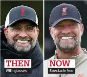  ??  ?? THEN With glasses
NOW Spectacle free