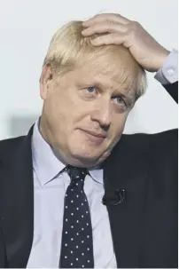  ??  ?? 0 Prime Minister Boris Johnson was questioned about his language over Brexit on the BBC’S Andrew Marr Show yesterday – but described himself as a ‘model of restraint’