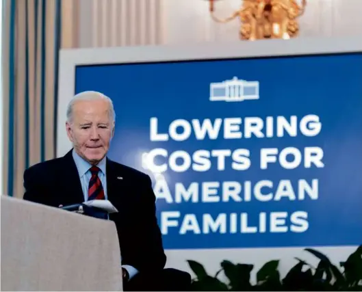  ?? ANDREW HARNIK/ASSOCIATED PRESS ?? PROMOTING COMPETITIO­N — President Biden joined a meeting of his Competitio­n Council at the White House on Tuesday. During the meeting, the president signed an executive order to promote competitio­n in the American economy in an effort to increase benefits to consumers, workers, farmers, and small businesses.