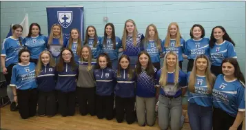  ??  ?? The Blessingto­n under-16 Blue team pictured at the club’s LGFA juvenile awards night recently.