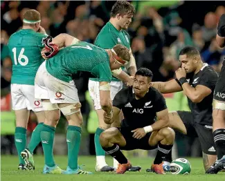  ?? PHOTOSPORT ?? Ireland beat the All Blacks on home soil for the first time last November.