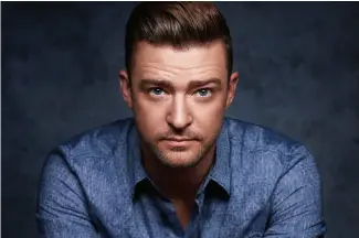  ?? ?? Justin Timberlake has good brows and hits Rogers Arena on April 29.