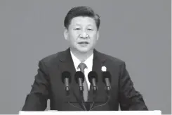  ??  ?? XI JINPING. En el Foro de Boao para Asia.