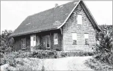  ??  ?? A photo of the former Bridgevill­e train station, which is now vacant. Pictou County Scouts have used the building for storage but would like to see other community groups become involved in restoring the building so it can be used as a community centre...