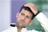  ?? AP ?? Dudas. Novak Djokovic no ha jugado en ningún torneo desde que se tuvo que retirar de su match de cuartos de final en Wimbledon.