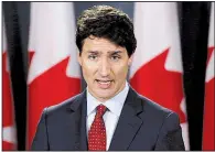  ?? AP file photo ?? The administra­tion of Canadian Prime Minister Justin Trudeau, who is shown in May in Ottawa, announced retaliator­y tariffs Friday on a broad range of American products from steel and aluminum to whiskies and even maple syrup.