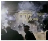  ?? PHOTOS: REUTERS ?? A protest outside the White House against the killing of George Floyd. Following the violent protest, US President Donald Trump was forced to take shelter in the White House bunker. US has put nearly 40 cities under curfew and arrested 4,000