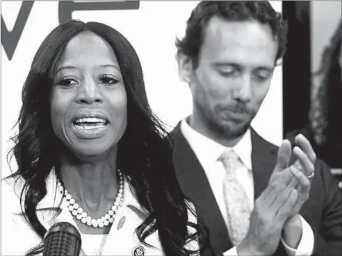  ?? RICK BOWMER/ASSOCIATED PRESS ?? After weeks of vote counting, Utah U.S. Rep. Mia Love conceded to Democratic challenger Ben McAdams, who finished with about 700 more votes.