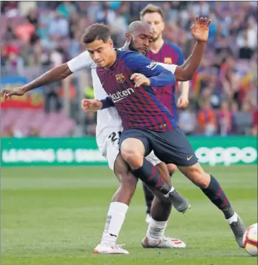  ??  ?? DUDA HASTA EL FINAL. Coutinho puede llegar, pero no lo tiene fácil para ser titular.